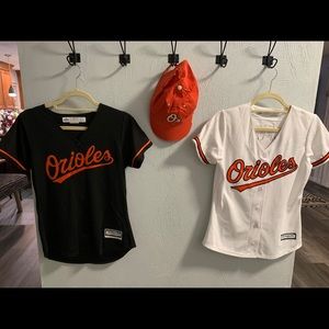 Orioles jerseys and hat